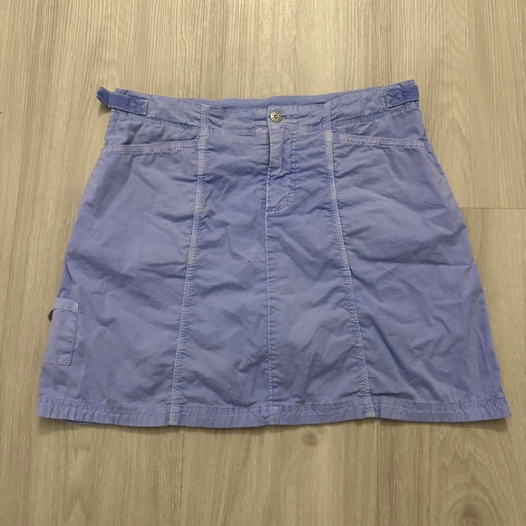 fresh produce Dresses & Skirts - Fresh Produce Womens Skirt Blue Utility Mini Cotton Stretch Cargo Pocket Size XS